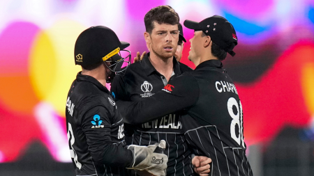 Mitchell Santner will lead a full-strength New Zealand ODI squad at the start of the five-match series against India. (PTI Photo)