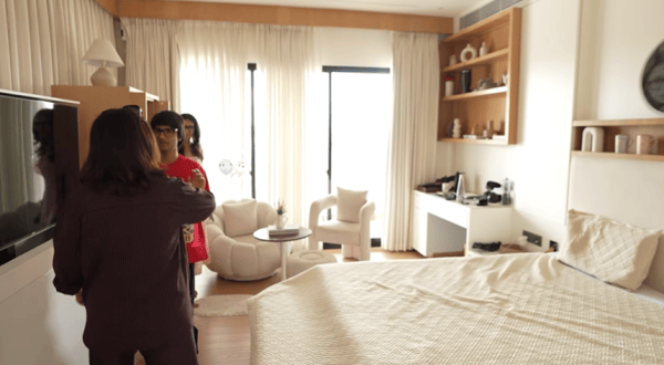 Inside Sourav's bungalow