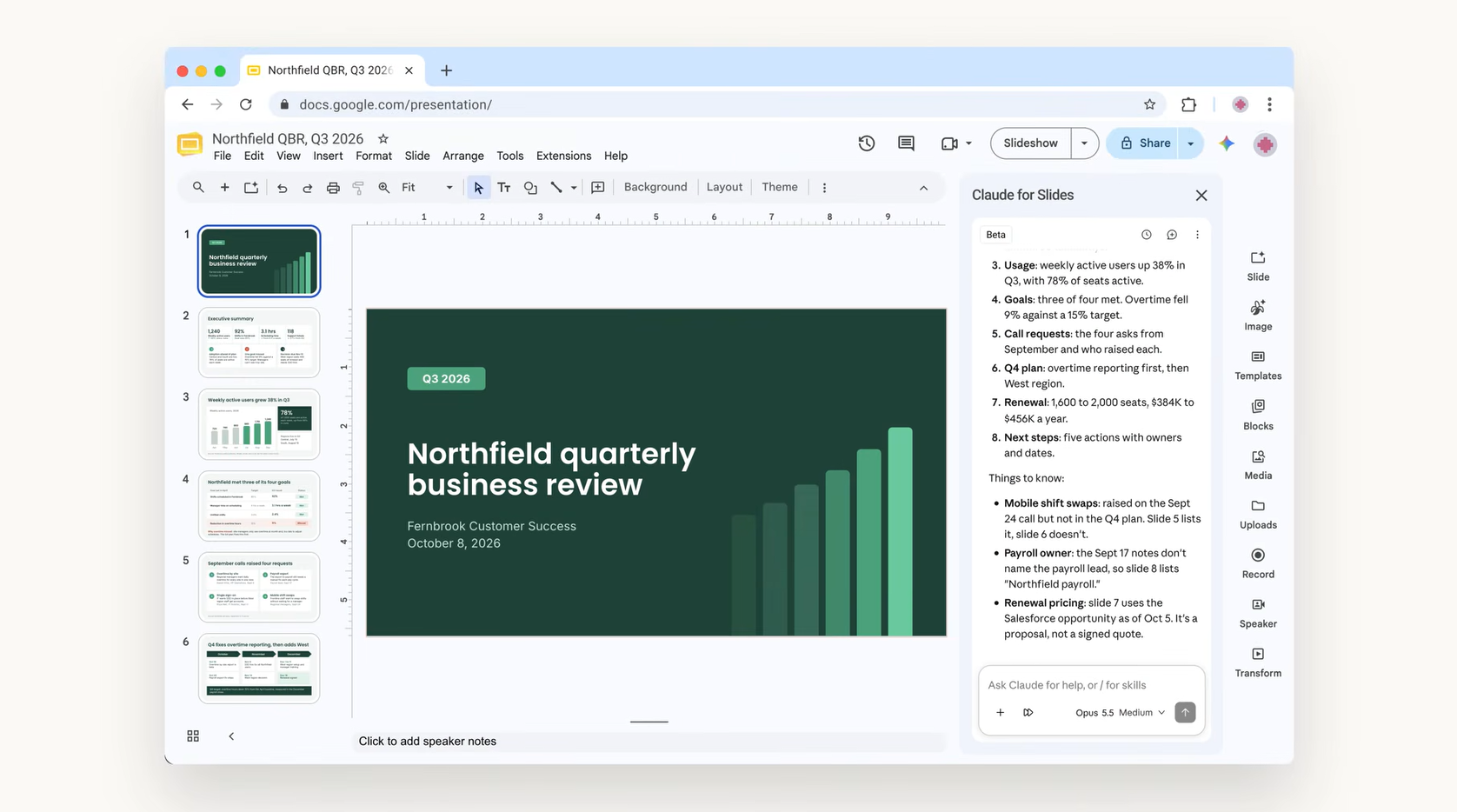 Claude for Google Workspace