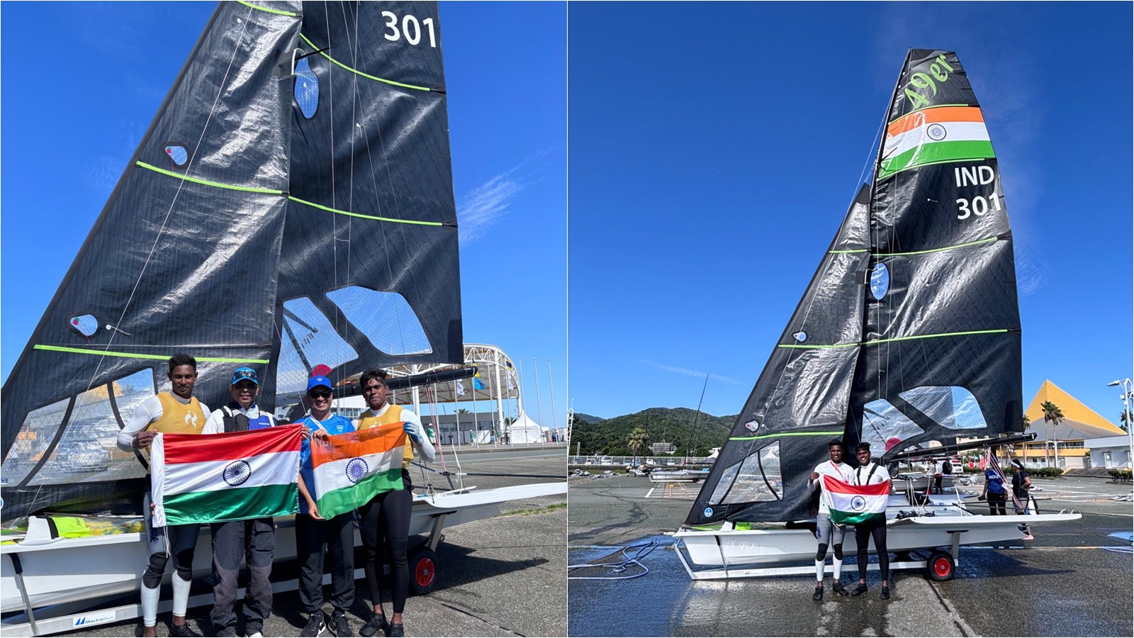 Prince is helm, Manu is crew, the engine on the main sail.