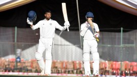 Ravichandran Smaran scored an unbeaten 126 for Rest of India against Jammu Kashmir. (Special Arrangement)
