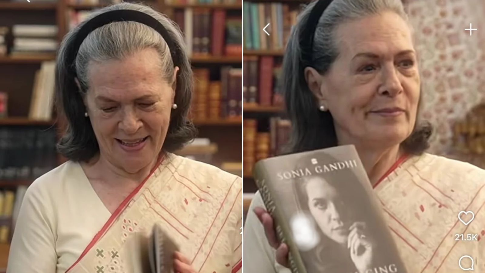 Sonia Gandhi makes Instagram debut, posts video with upcoming memoir ‘Belonging’