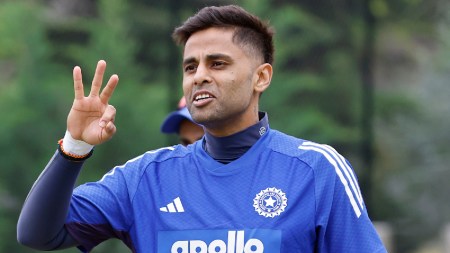 FILE: Suryakumar Yadav in action. (CREIMAS for BCCI)