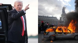 Trump on French protests