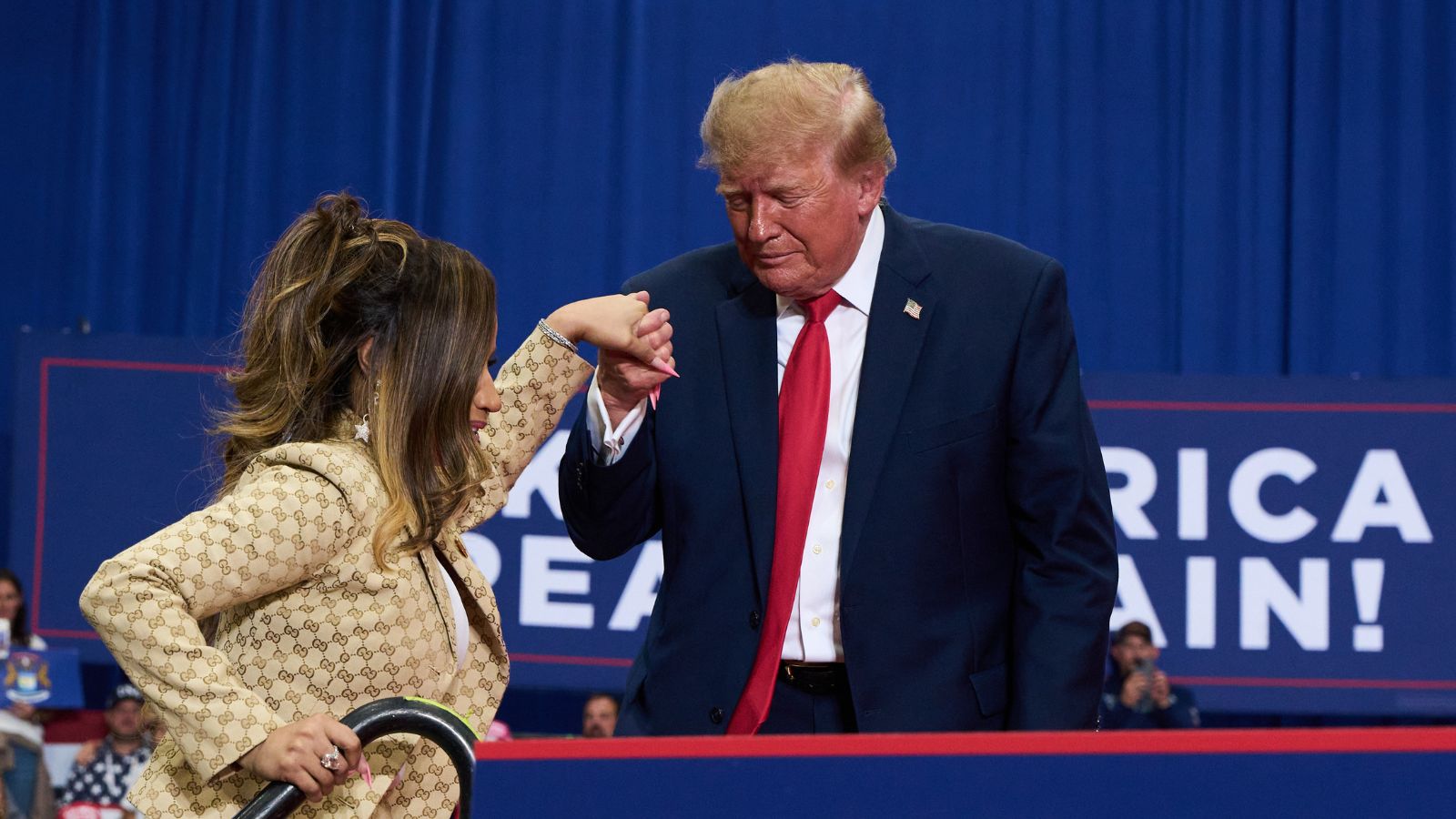 Trump Praises Nicki Minaj at Michigan Rally as She Supports Republican Midterm Campaign