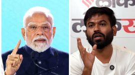 CJP founder Abhijeet Dipke (right) lashed out at Prime Minister Narendra Modi Wednesday, challenging him to officially declare an Emergency rather than hiding behind “cowardly tactics”. (Credit: Express photo, agencies)