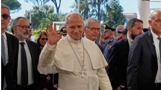 Pope Leo XIV arrives at the Agostino Gemelli Polyclinic in Rome