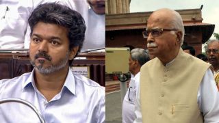 Tamil Nadu Chief Minister C Joseph Vijay and Senior BJP leader L K Advani (File Photos)