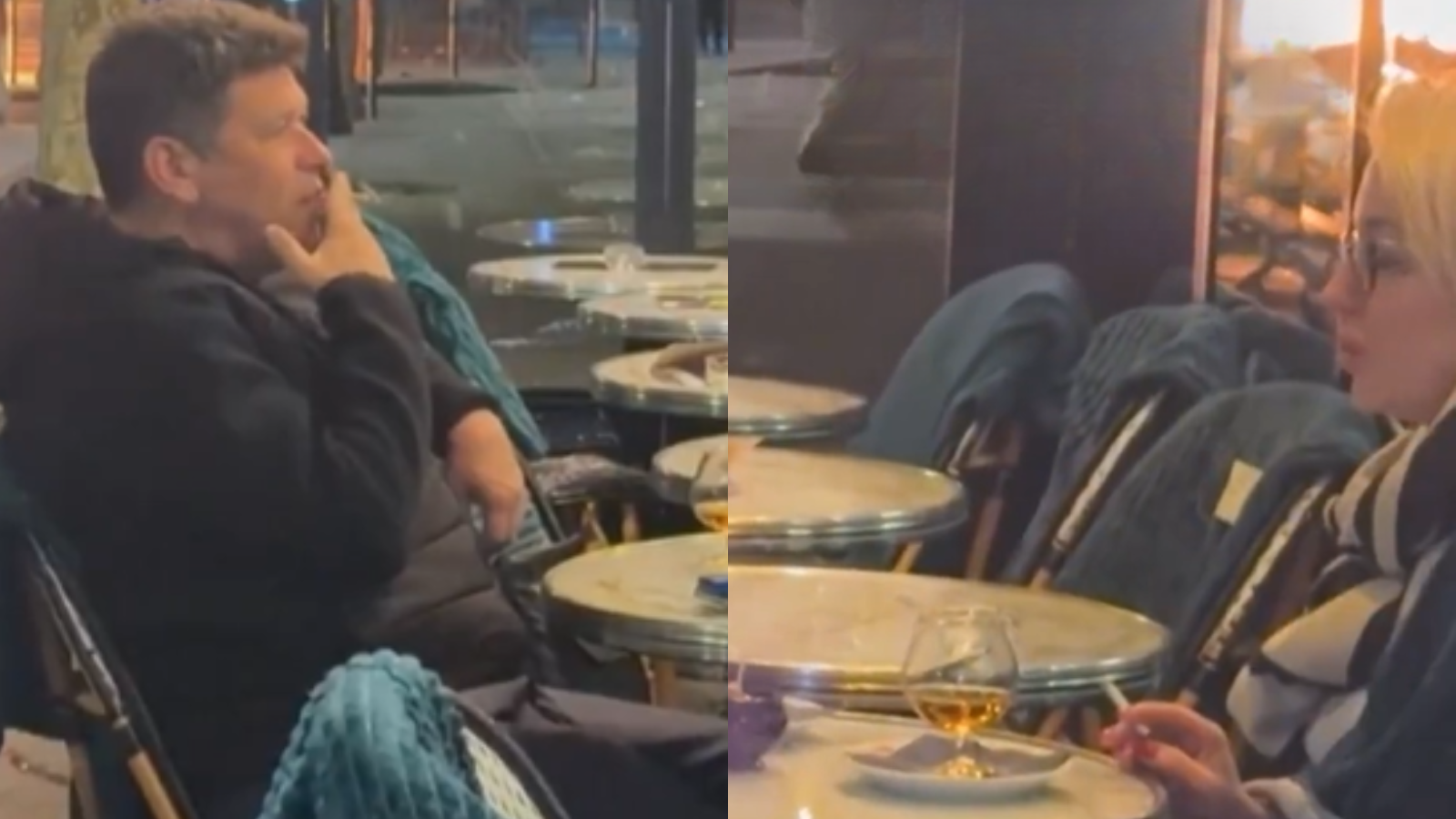 Watch: ‘Unbothered’ couple enjoy drinks amid protests in France