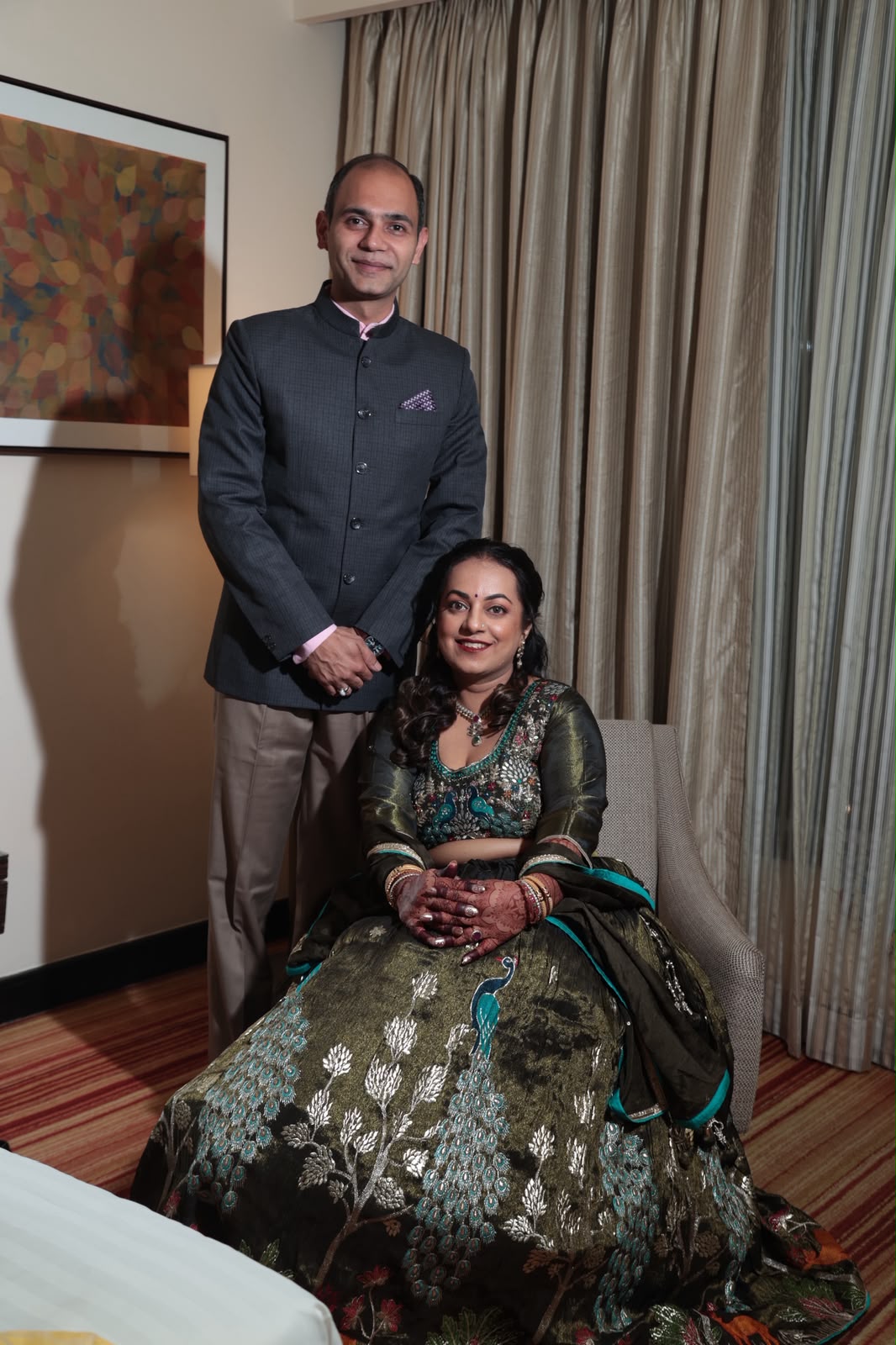 By the time Akanksha stood in her olive green lehenga, she had reached the weight she had been aiming for