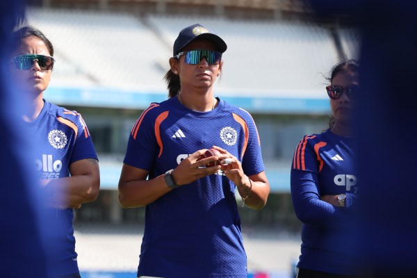 Coach Amol Muzumdar, vice-captain Smriti Mandhana and Harmanpreet met separately with BCCI secretary Devajit Saikia and women's selection committee chief Amita Sharma in Guwahati. (CREIMAS FOR BCCI)