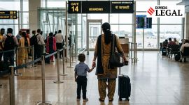Airlines boarding consumer flight