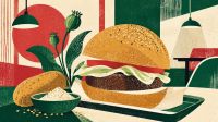 now the potato patty sits inside a bun where the rice ought to be. There may be lettuce, perhaps cheese, some sauce or mayonnaise or commercial mustard paste, a toasted surface where there was once steam rising from rice.