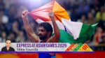 India's Aman Sehrawat celebrates with the Indian flag after winning the men's freestyle 57kg gold medal bout. (Photo: REUTERS)