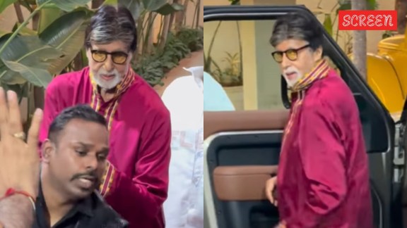 Amitabh declines handshake after female fan invades personal space outside Jalsa