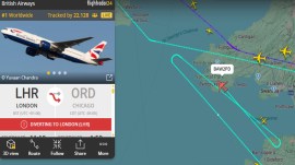 british airways flight BA 295 emergency landing
