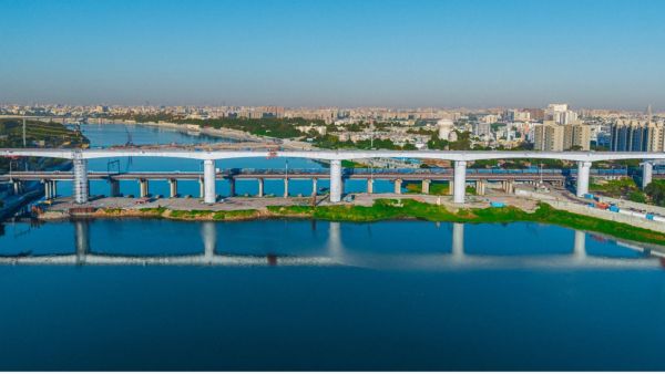 The newly completed Sabarmati River bridge stands around 36 metres above the ground.