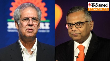 Noel Tata and N Chandrasekaran. (File)