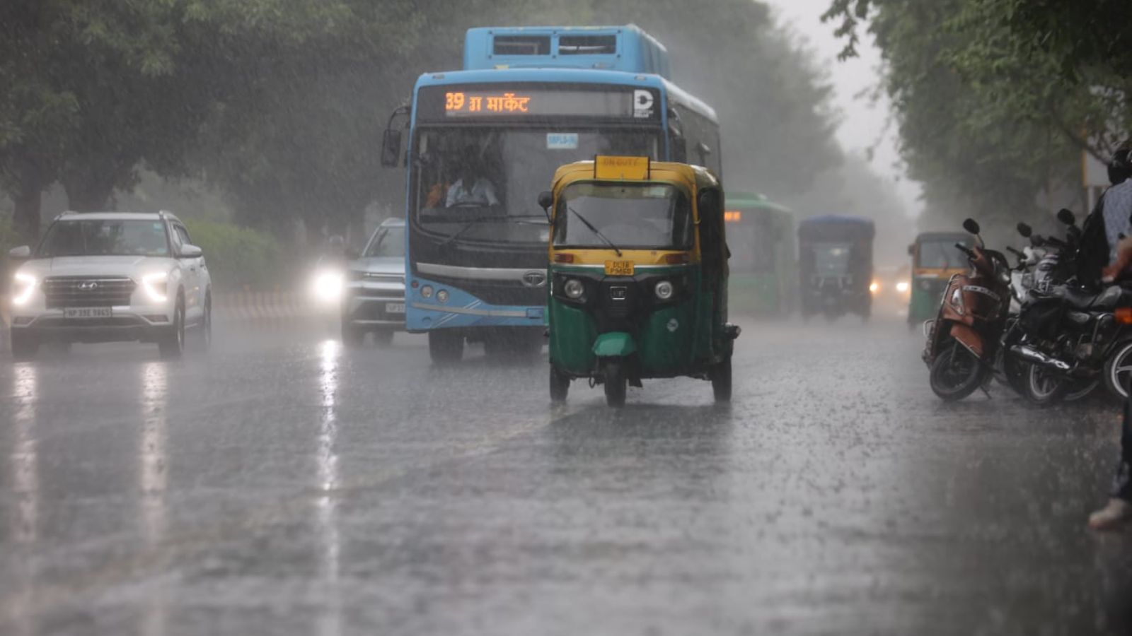 Delhi sees dip in temperature, clearer air as rain lashes city