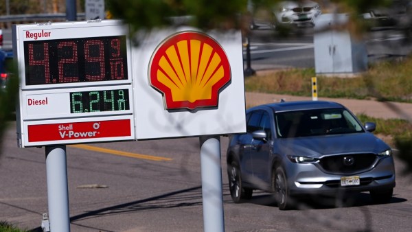 A gasoline station in Colorado, US.