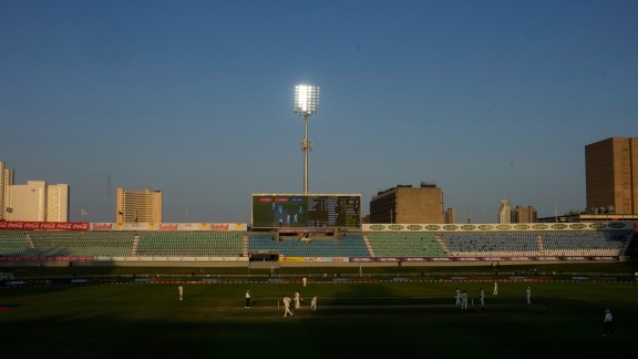 While the match in Kingsmeade has extended to a fifth day and could be set for a dramatic conclusion if there is no interruption from the weather, only 221 of the alloted 270 overs could be bowled across the first three days of the match. (AP Photo)