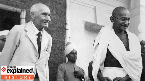 The original photo of Mahatma Gandhi, which became the source of the portrait on currency notes. (Wikimedia Commons)