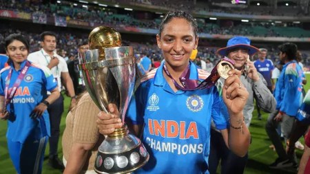 Harmanpreet Kaur is just the third Indian captain to have won the ODI World Cup across men's and women's cricket. (AP File Photo)