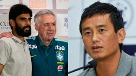 Bhaichung Bhutia admitted that he would've loved to play Brazil himself but India should be facing the giants on merit instead of what he feels is going to happen at the Salt Lake Stadium on Saturday. (AP Photo/File)