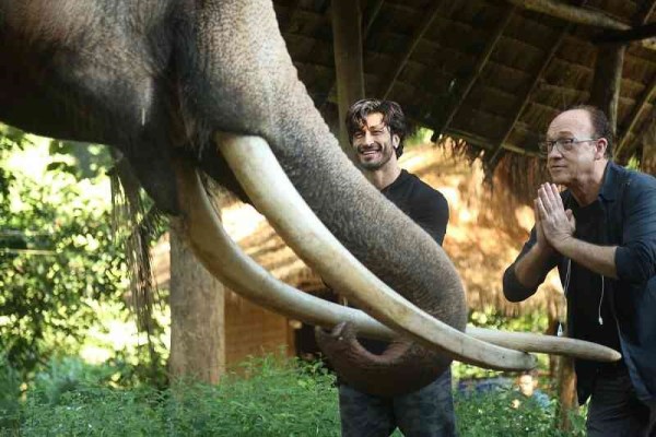 Vidyut Jammwal and Chuck Russell on the sets of Junglee.