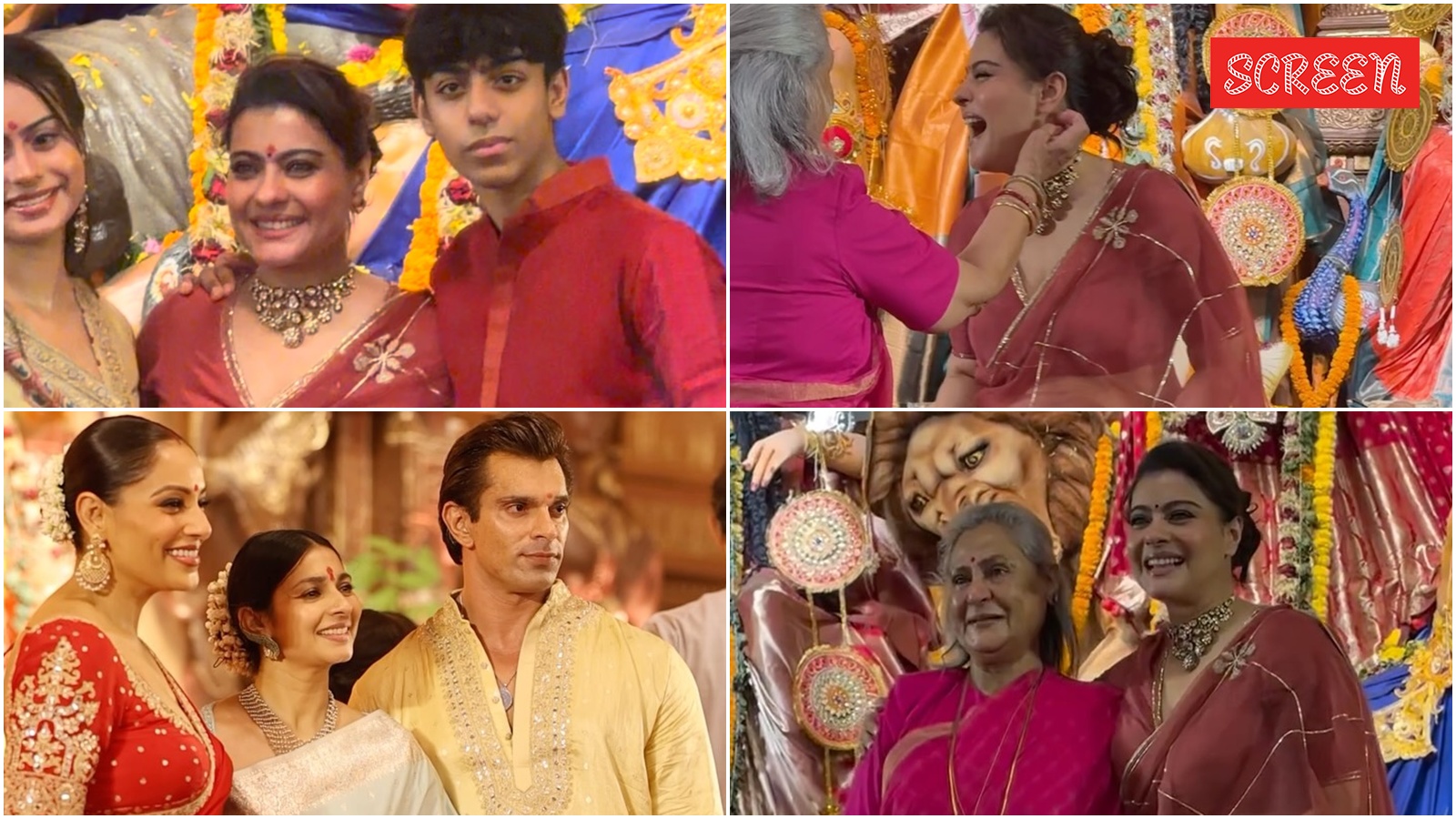 Durga Puja: Kajol, Nysa, Jaya Bachchan celebrate; Bipasha Basu visit with daughter Devi