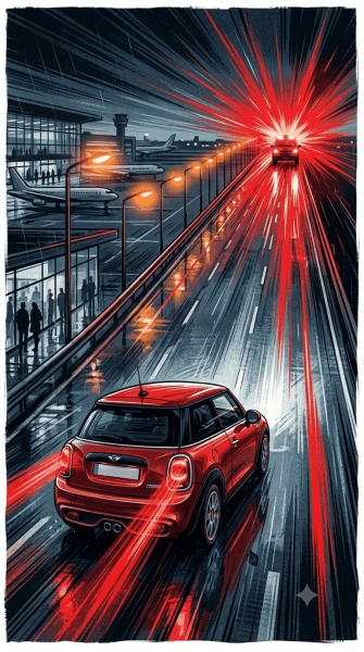kerala mini cooper horror suhail sajeev speeding video ai generated image