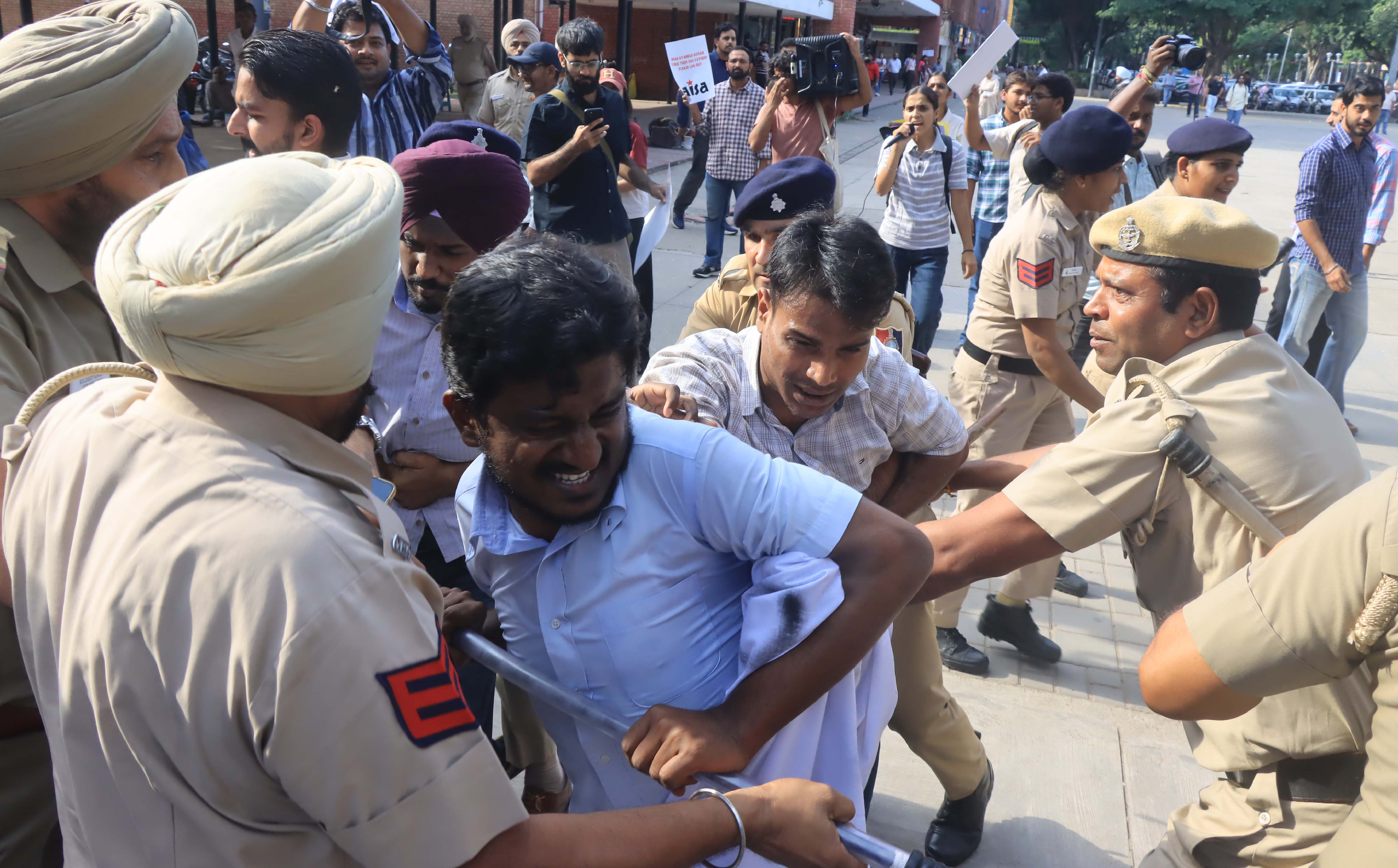 Panjab University students dissent, Panjab University students protest, CJP protest in Delhi, Delhi Police detentions, CJP Jantar Mantar protest, Mamata Banerjee detained, Dhruv Rathee detained, Abhijeet Dipke detention, Gyanesh Kumar resignation demand, Opposition leaders detained in Delhi, SIR voter-roll irregularities, Yogendra Yadav detained, Prashant Bhushan detained, Delhi security restrictions, Arvind Kejriwal protest reaction, Jantar Mantar CJP protest, Delhi protest, CJP's Abhijit Dipke, Abhijit Dipke, Cockroach Janata Party, SIR protests, Gyanesh Kumar CEC resignation, Cockroach Janta Party CJP, Abhijeet Dipke, Rahul Gandhi INDIA bloc protest, Special Intensive Revision SIR voter rolls, Section 163 BNSS Delhi restrictions, New Delhi Nizamuddin station closure, Jantar Mantar protest permit, Election Commission voter deletion controversy, Jantar Mantar protest CJP INDIA bloc, CEC Gyanesh Kumar resignation, Delhi Metro stations shut October 10, New Delhi railway station closed, Section 163 BNSS Delhi, Special Intensive Revision voter list