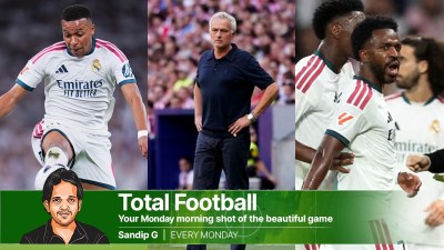 At the heart of Real Madrid's stuttering start under Jose Mourinho has been the incompatibility of Vinicius and Kylian Mbappe. (AP/Reuters Photo)