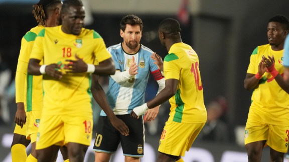 Benin coach Gernot Rohr claimed that his side was denied selfies and an opportunity to swap shirts with Lionel Messi during his farewell match for Argentina. (AP Photo)