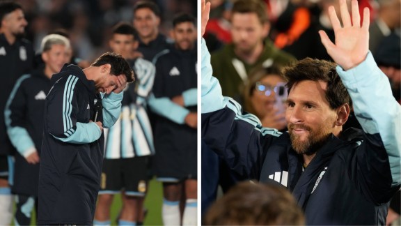 Messi shared an emotional speech after his final Argentina appearance in Buenos Aires. (AP Photo)
