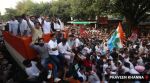 Congress leader Rahul Gandhi and other Opposition leaders at Barakhamba Road as they lead a march towards Supreme Court in New Delhi on Monday. (Express Photo by Praveen Khanna)