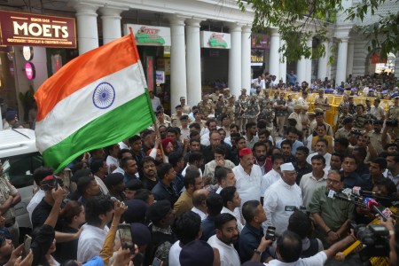 INDIA bloc, Raj Ghat protest, Chief Election Commissioner Gyanesh Kumar, Special Intensive Revision, Form 6 changes rollback, ECINET database centralisation, Sagar Ratna Janpath, Moets Connaught Place, Abhijeet Dipke, Cockroach Janta Party, Election Commission of India, Sukhbir Sandhu, Vivek Joshi, Priyanka Gandhi Vadra, Jantar Mantar protest, Election Commissioner objections, Delhi Police detentions, CEC resignation demand