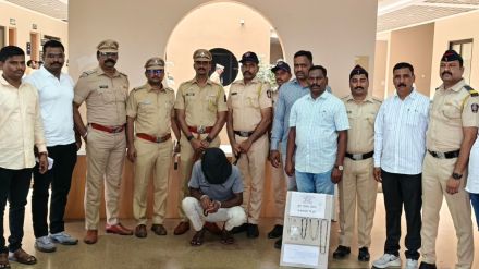 Police detained Vikas Ladkat after finding his movements suspicious.