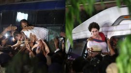 Congress leaders Rahul Gandhi and Priyanka Gandhi Vadra were detained by Delhi Police on Tuesday evening