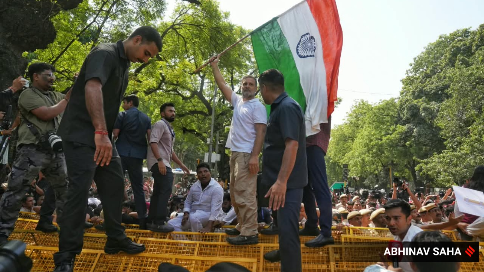 At INDIA march against Election Commission, a Rahul Gandhi move stumped cops – national At INDIA march against Election Commission, a Rahul Gandhi move stumped cops – national