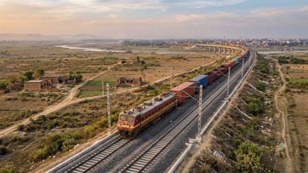 The newly constructed Neora-Jat Dumri rail line in Bihar will allow freight trains to bypass Patna, easing congestion on the Delhi-Howrah route. (Image generated using AI)