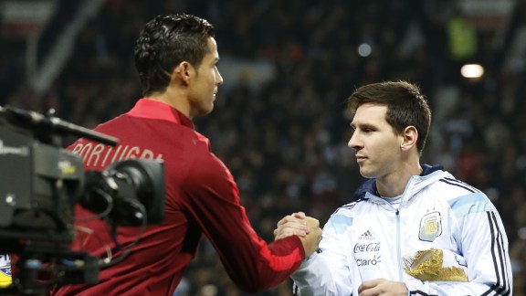 Cristiano Ronaldo led the post-match tributes on social media for Lionel Messi after his farewell game for Argentina. (File)