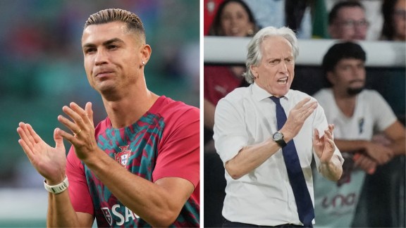 Cristiano Ronaldo was apologetic for abruptly leaving the Portugal but remained critical of coach Jorge Jesus's actions. (AP Photo)