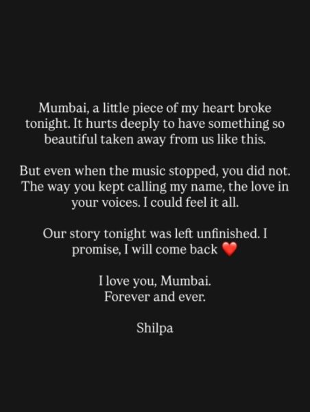 Shilpa Rao's Instagram Story