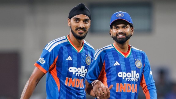 Arshdeep Singh of India celebrates the wicket of Sherfane Rutherford of West Indies during the 3rd T20I match between India and West Indies at the Holkar Stadium, Indore, India on October 11, 2026. Photo: SurjeetYadav / CREIMAS for BCCI