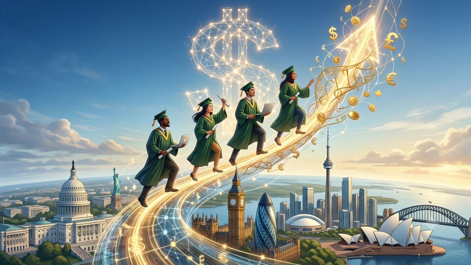US, UK, Canada, Australia to gain $1 trillion from international graduate talent