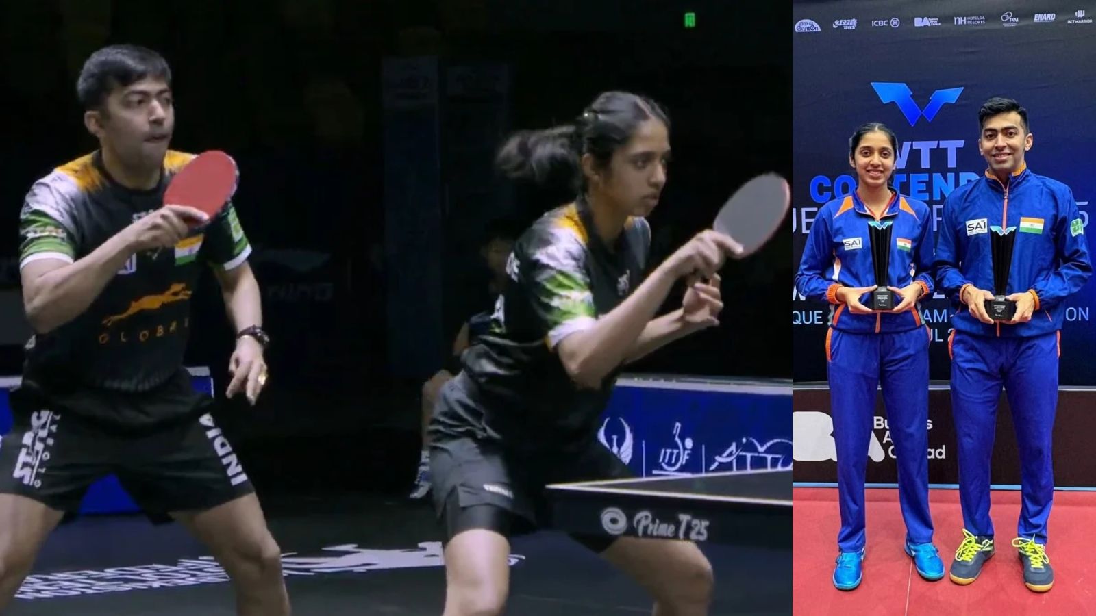 Yashaswini-Harmeet seal historic mixed doubles medal at Asian TT Championships