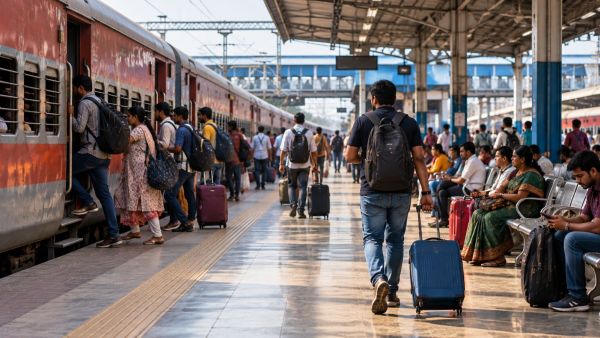 Passengers can check refund rules for e-tickets and counter tickets. (Image generated using AI)