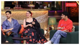 Sidharth Malhotra, Tamannaah, and Kapil Sharma on The Great Indian Kapil Show.