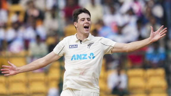 O'Rourke was part of the New Zealand squad that stunned India by beating 3-0 in their tour of the country in late 2024. He picked seven wickets in that series at an average of 18.42. (PTI Photo)